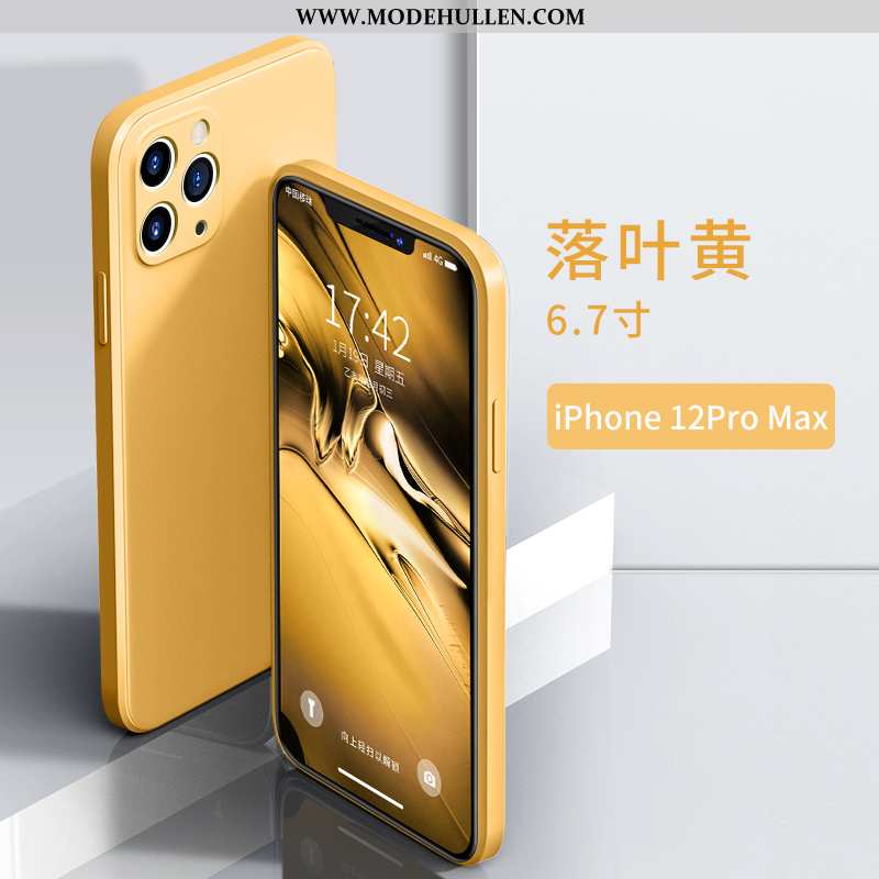 Hülle iPhone 12 Pro Max Kreativ Weiche Silikon Neu Alles Inklusive Case Handy Gelbe