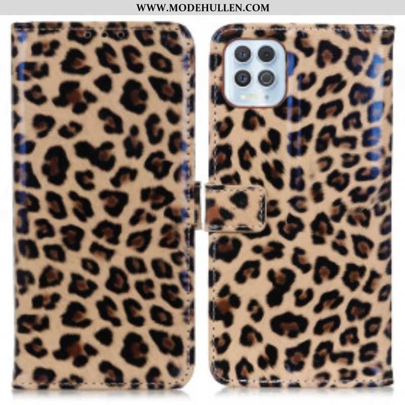 Flip Case Für Moto G100 Leopard