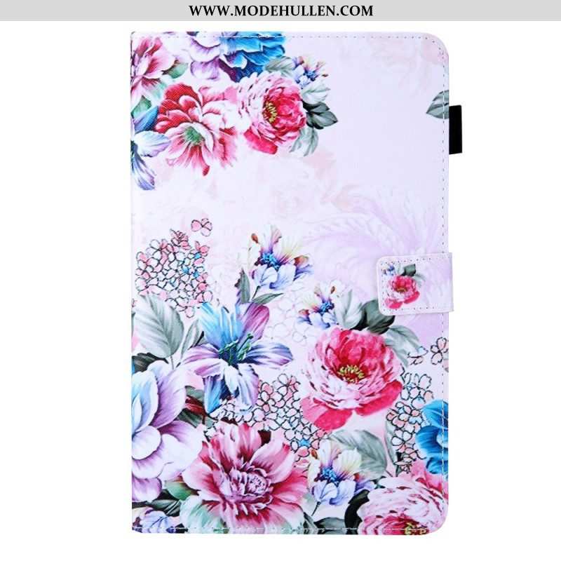 Flip Case Für Samsung Galaxy Tab A8 (2021) Blumendesign