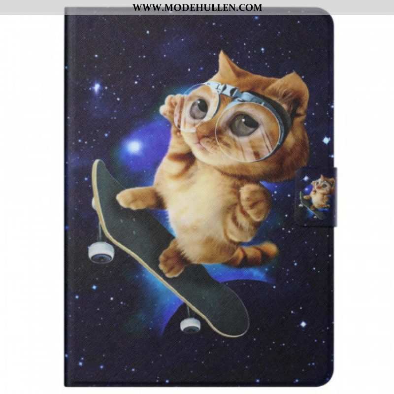 Flip Case Für Samsung Galaxy Tab A8 (2021) Katzen-skateboarden