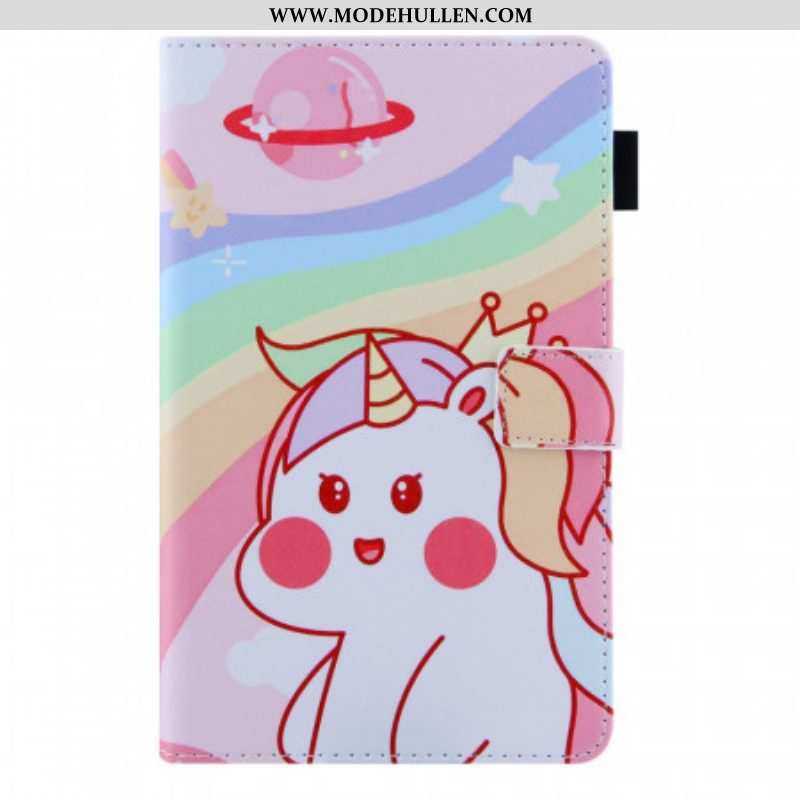 Flip Case Für Samsung Galaxy Tab A8 (2021) Süßes Einhorn