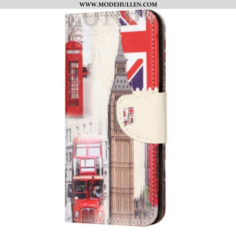 Flip Case Für iPhone 15 Plus Londoner Leben