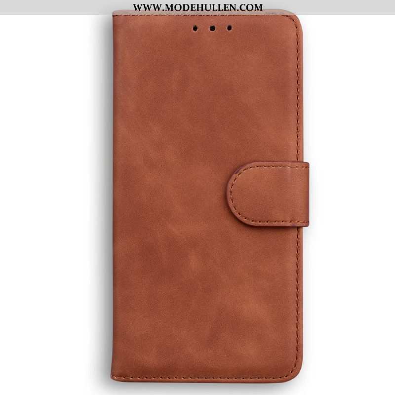 Flip Case Für iPhone 15 Plus Stil Aus Weichem Leder