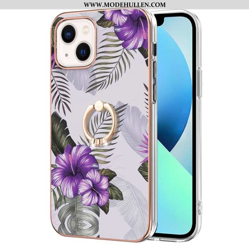 Handyhülle Für iPhone 15 Plus Blumen-ringhalter