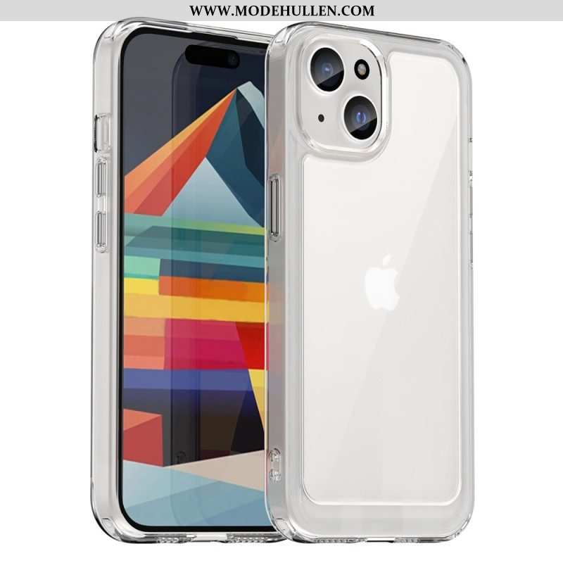 Handyhülle Für iPhone 15 Plus Rückseite Aus Acryl Und Kanten Aus Silikon