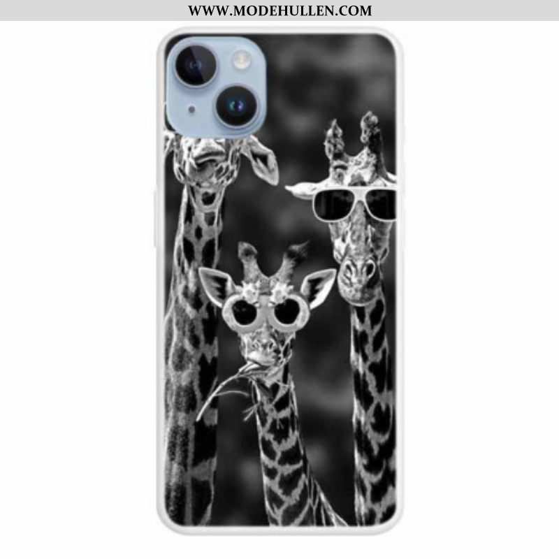 Hülle Für iPhone 15 Plus Giraffen Inkognito