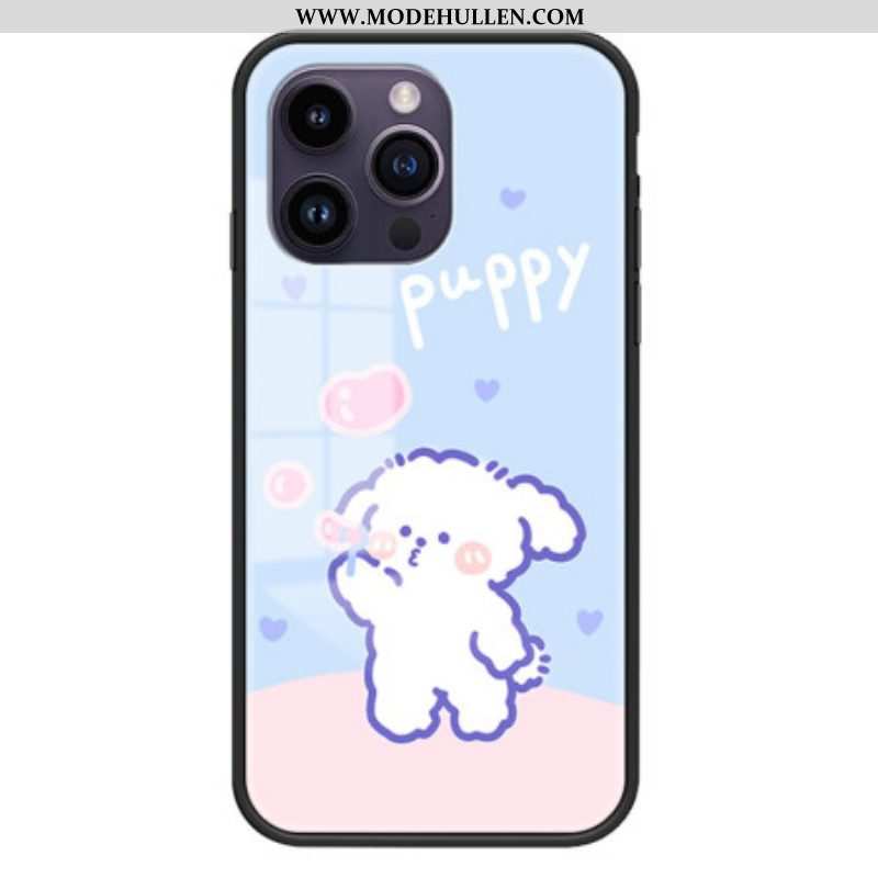 Hülle Für iPhone 15 Pro Max Bubble Dog Gehärtetes Glas