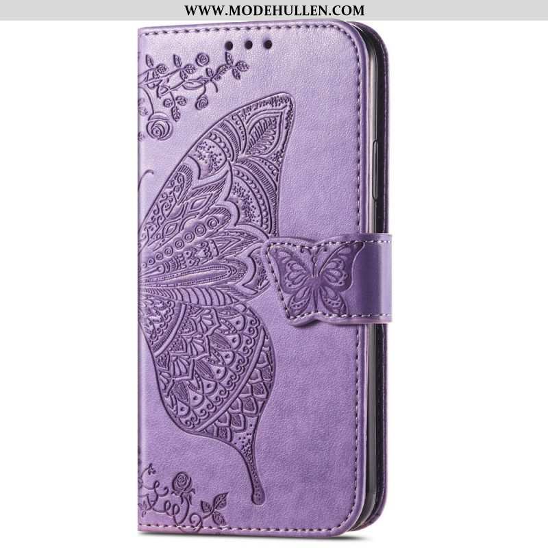 Lederhüllen Für Samsung Galaxy A14 / A14 5G Barocker Schmetterling