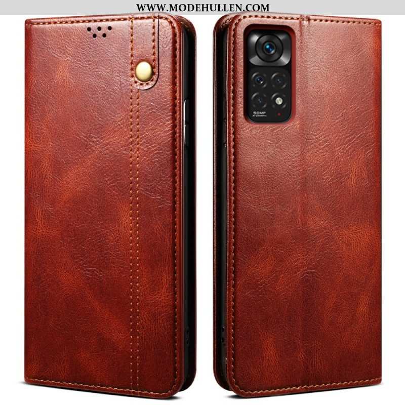 Schutzhülle Für Xiaomi Redmi Note 11 Pro / 11 Pro 5G Flip Case Gewachstes Kunstleder