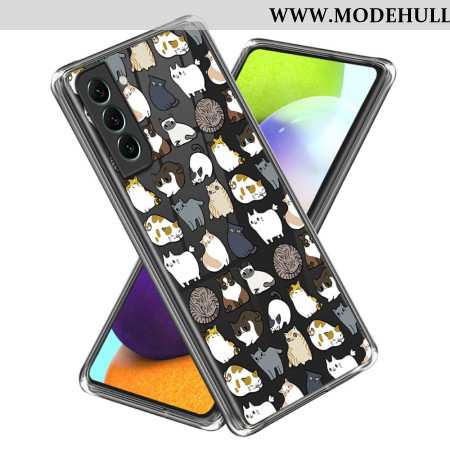 Hülle Für Samsung Galaxy S24 Plus 5g Mehrere Katzen