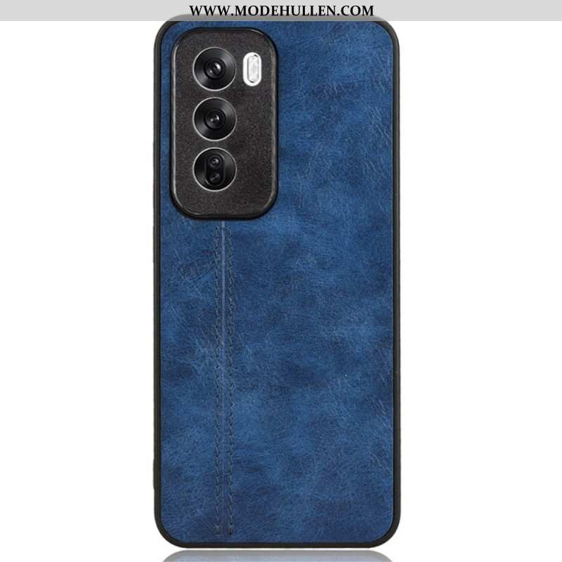 Hülle Oppo Reno 12 5g Handyhülle Nähte Aus Kunstleder