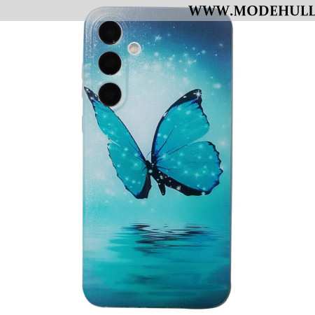 Hülle Samsung Galaxy S24 Fe Handyhülle Blauer Schmetterling