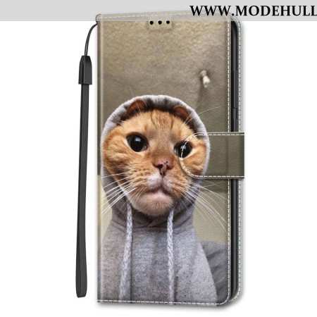 Lederhüllen Google Pixel 8 Pro Handyhülle Yo Katze Mit Riemen