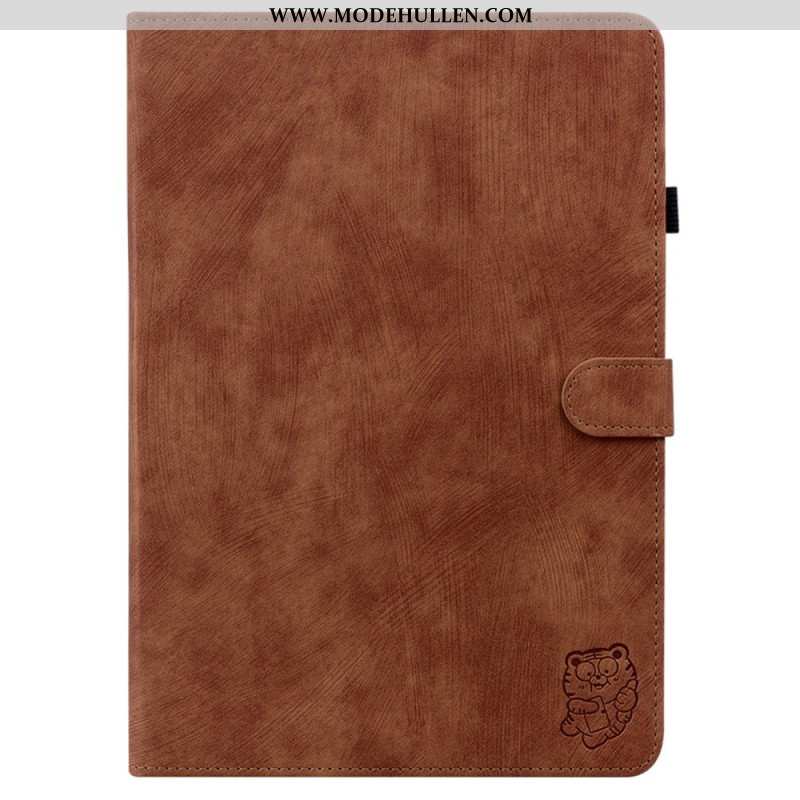Lederhüllen Samsung Galaxy Tab S9 Handyhülle Tigermuster