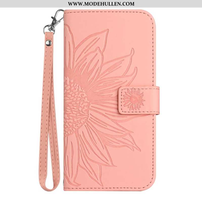 Lederhüllen Xiaomi 14 Sonnenblume Mit Riemen