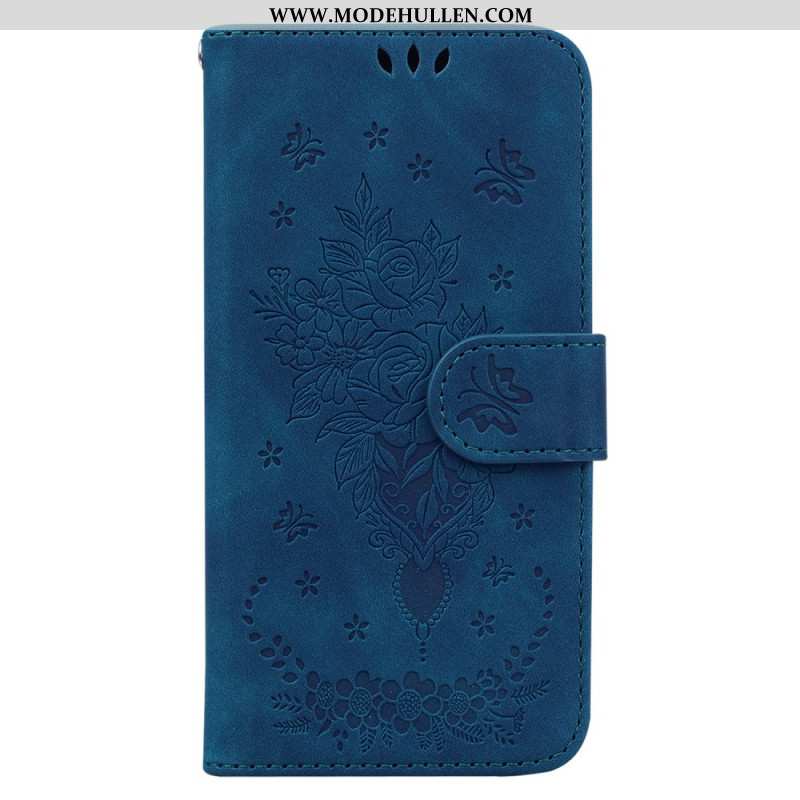 Lederhüllen iPhone 16 Handyhülle Riemenrosen