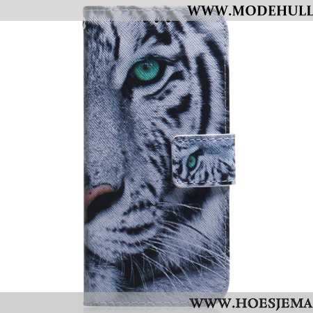 Lederhüllen iPhone 16 Pro Max Weißer Tiger